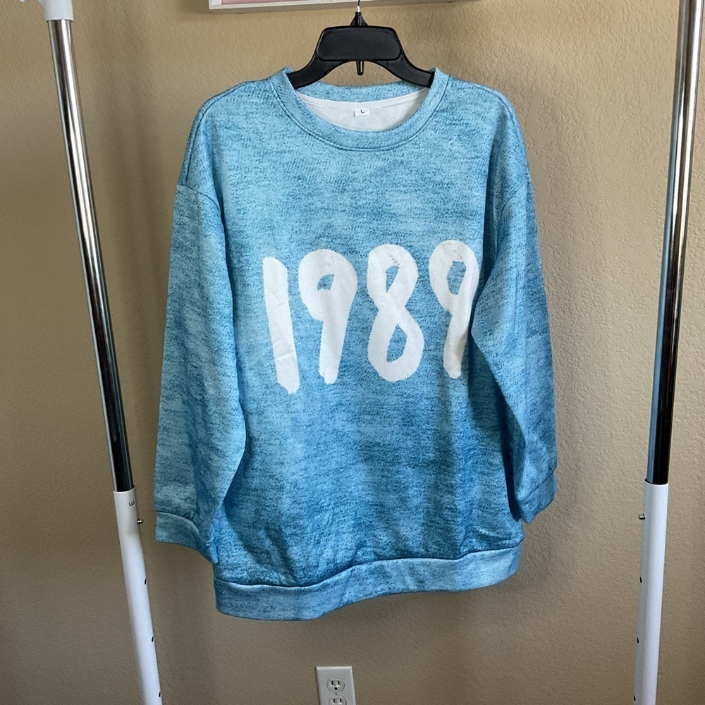 No Brand Womens Taylor Swift 1989 Screen‎ printed Sweatshirt Size Large
